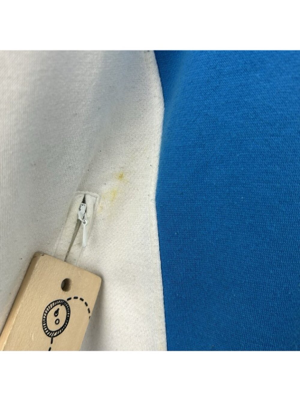 Vintage 90s Adidas Color Block Sweater Men’s XL Blue White Full Zip Sportswear - Picture 8 of 16